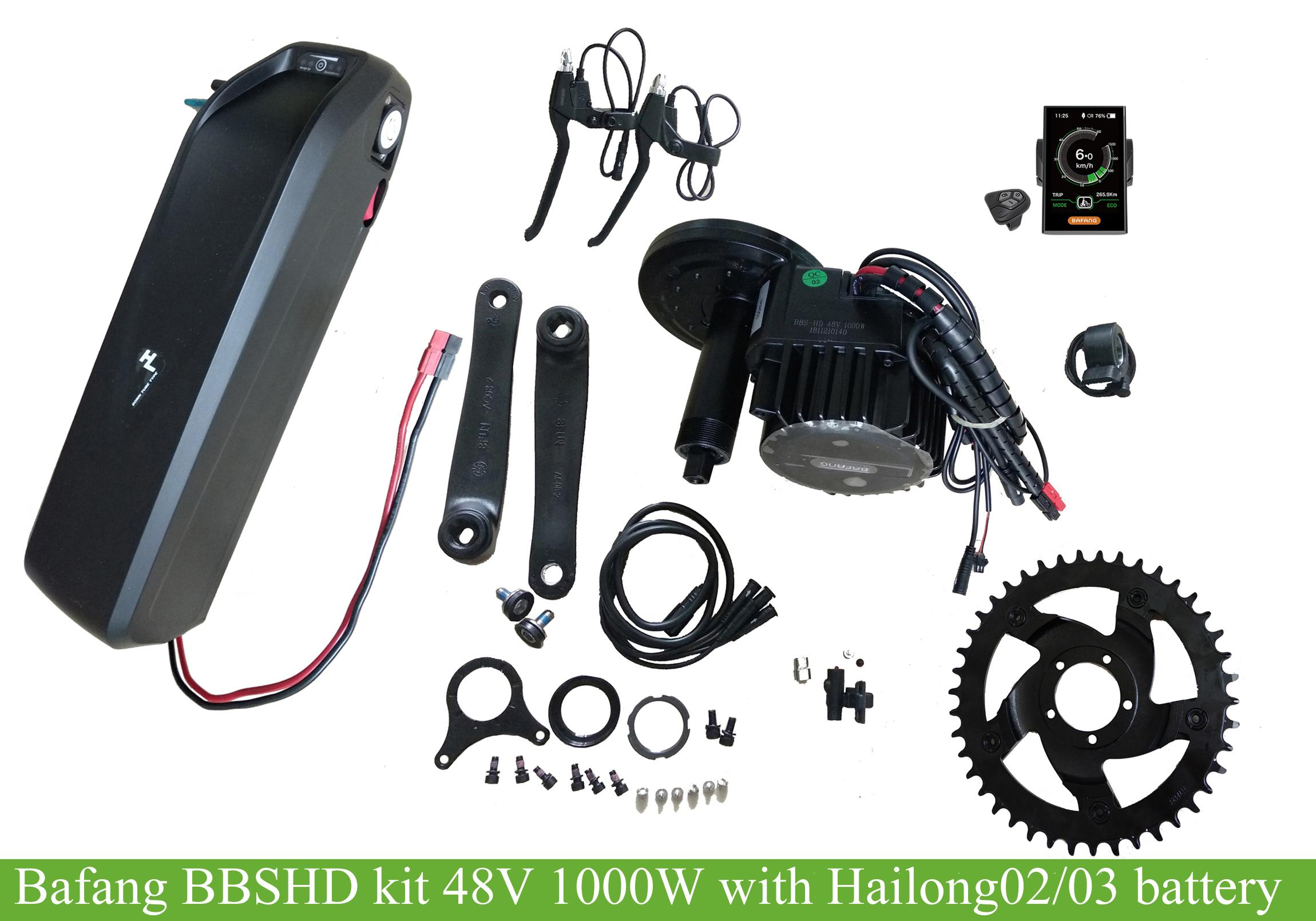 bafang BBSHD with hailong 02 battery-Greenbikekit.com