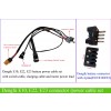 Dengfu E22 E23 E10 battery connector/power cable set