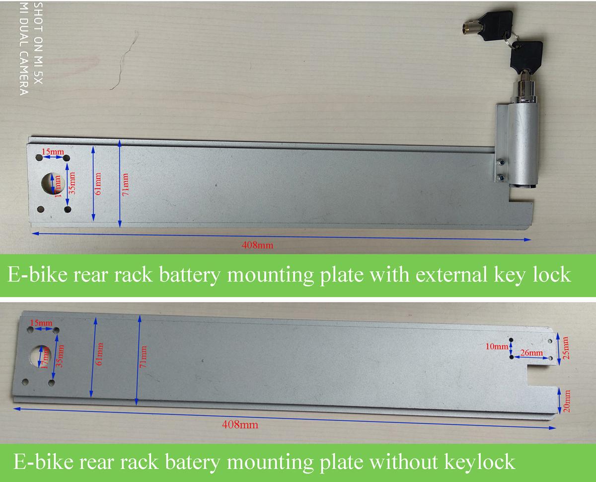 Ebike battery best sale rack mount